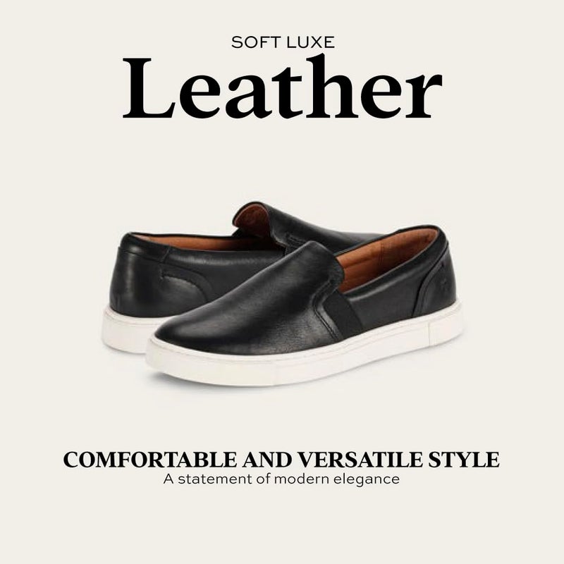 Frye Ivy Slip-On Shoes for Women Featuring Soft Nappa Leather with Thick Rubber Outsole, Removable Molded Footbed, and Padded Collar and Vamp â€“ Â½â€ Heel Height, Black - 9M - Image 4